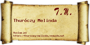 Thuróczy Melinda névjegykártya